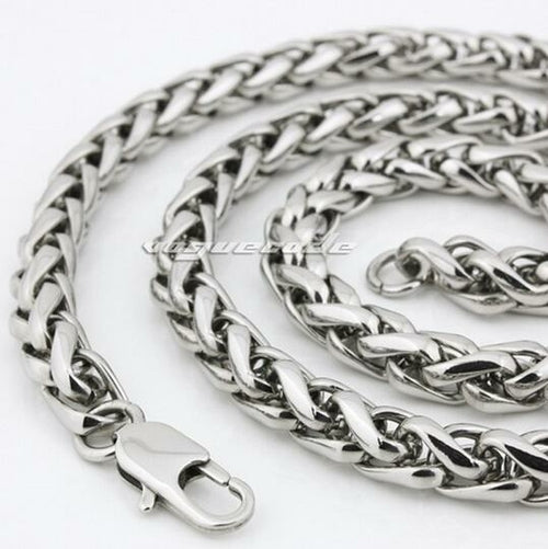 Fashion new Jewelry Stainless Steel men's Boys women Necklace wheat